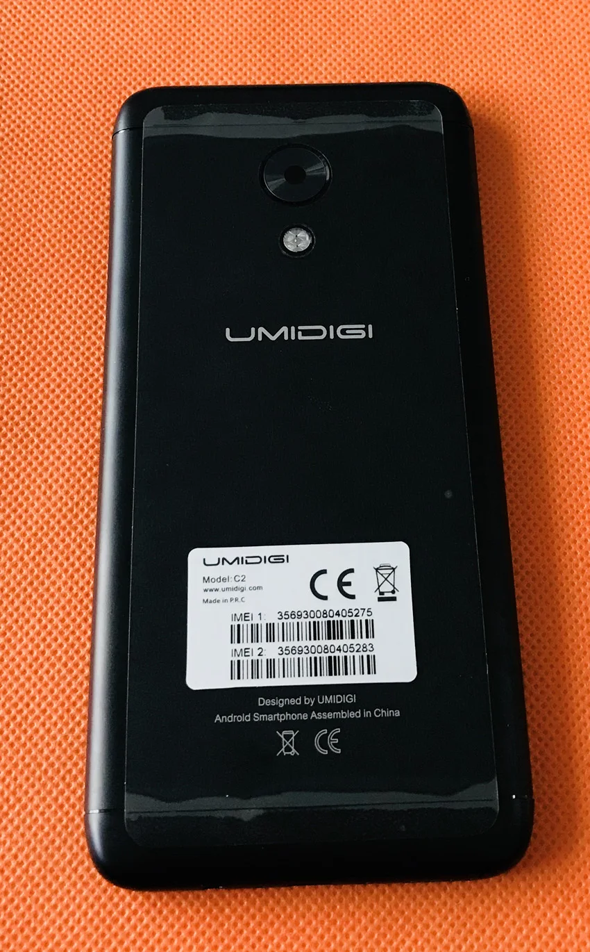 Оригинальный чехол для задней батареи б/у + объектив камеры UMIDIGI C2 MTK6750T Octa Core 5 0