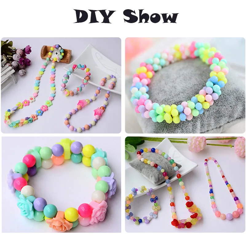 490 шт. DIY поп бусы креативные художественные изделия для детей 24 Сетки ювелирные
