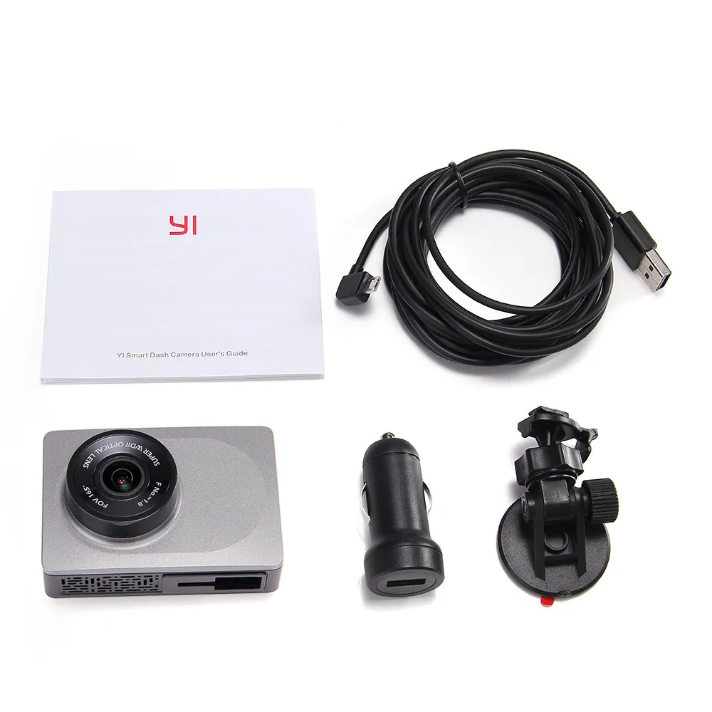 YI Dash camera 2 7 "экран Full HD 1080P 60fps 165 градусов широкоугольный Автомобильный