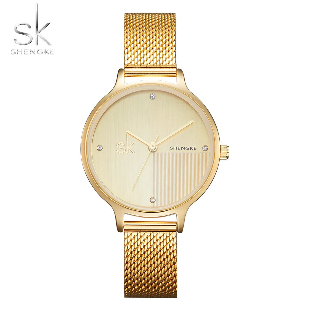 

Shengke New Luxury Women Watch Famous Brands Gold Fashion Design Bracelet Watches Ladies Women Wrist Watches Relogio Feminino