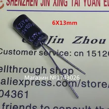 High quality 1000pcs lot Aluminum electrolytic capacitor 25V 100UF 6 13mm 100UF 25V DIP IC