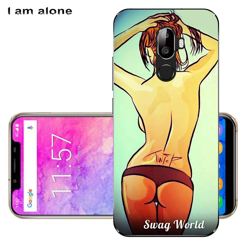 Чехлы для телефонов I am alone для Oukitel U18, 5,85 дюйма, ТПУ, милые Модные Цветные Чехлы для мобильных телефонов Oukitel U18