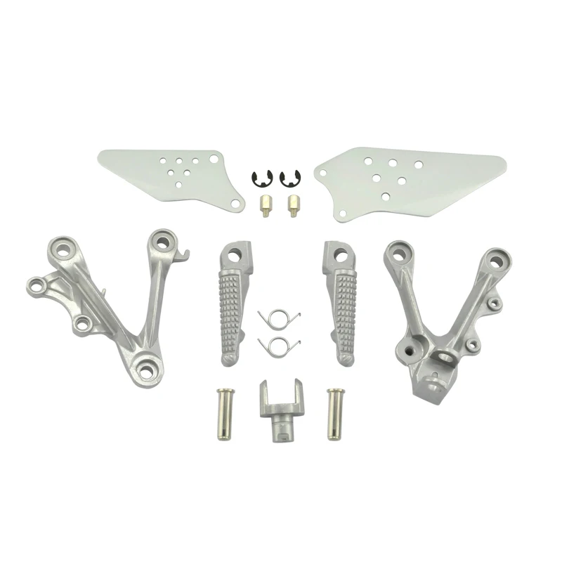 Передние Пассажирские подножки для мотоцикла с кронштейнами Kawasaki ZX6R 2009-2011 ZX 6R 09 10