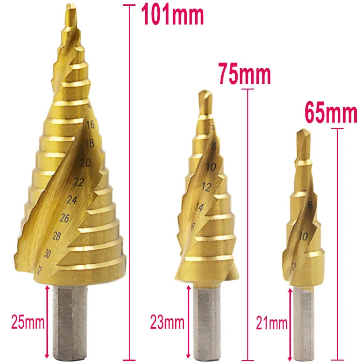 3 предмета одежды в комплекте, на возраст от 4 до 12 лет/20/32 мм HSS Спиральная рифленая центровочное сверло карбида вольфрама с покрытием Алюминий Мини-дрель аксессуары Титан шаг конус сверла