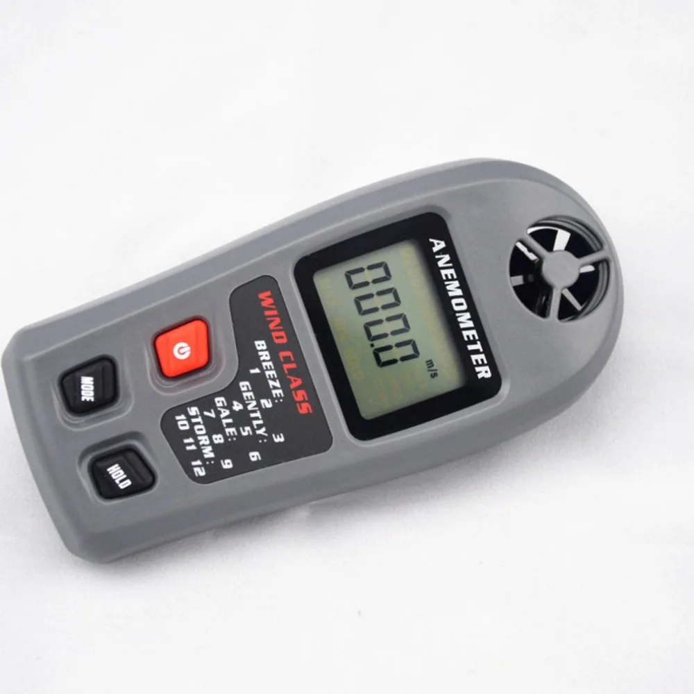 

Digital Anemometer Large LCD Display Wind Speed Meter 30m/s Anemometer Portable Hand-held Measure Tool