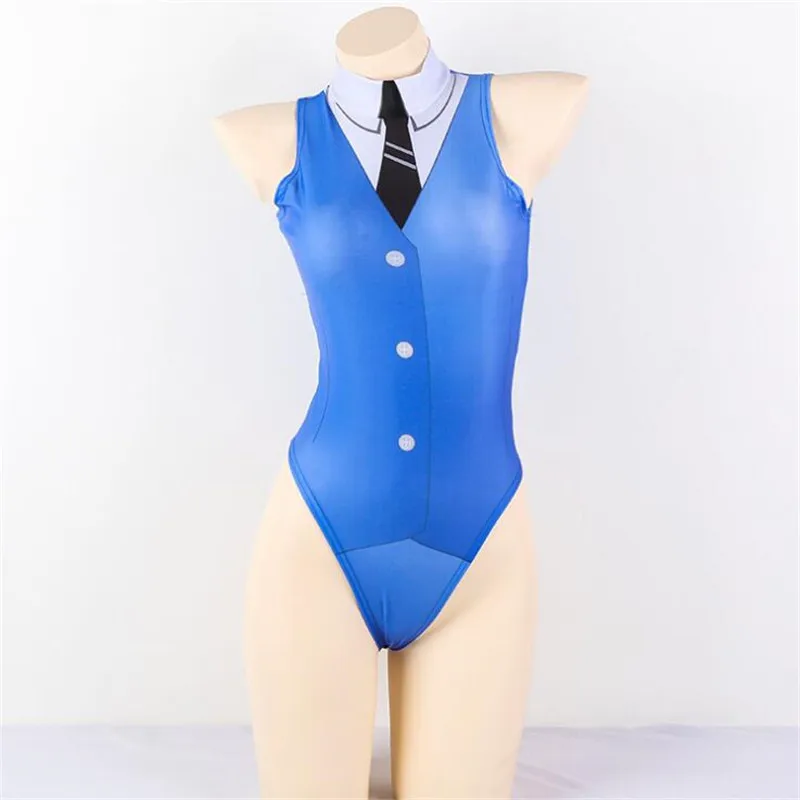 

Anime Detective Conan Swimsuit Cosplay Costumes Student Japanese Soft Girl Sexy ACGN Sukumizu Tights Jumpsuits