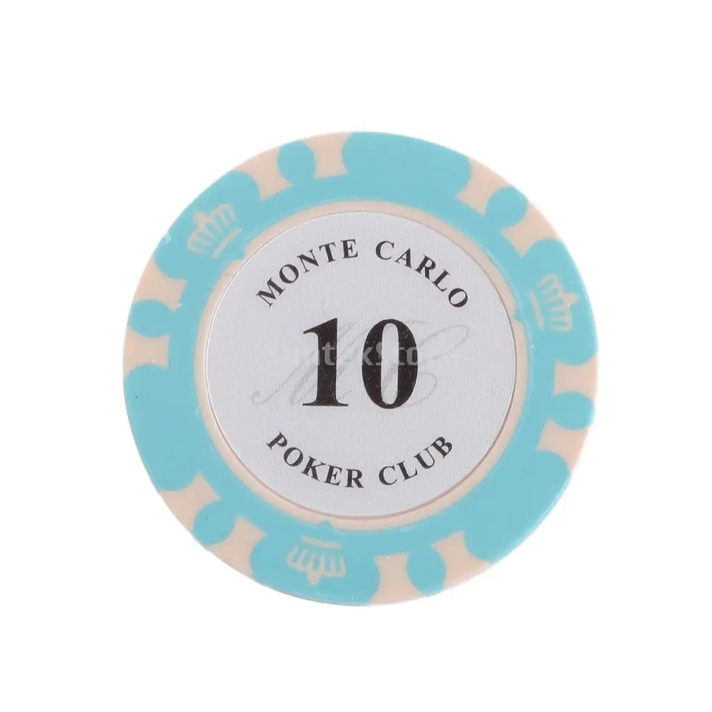 MagiDeal PP глина покерные фишки для казино маджонг доска игровые счетчики упаковка из 10 шт - Цвет: 4