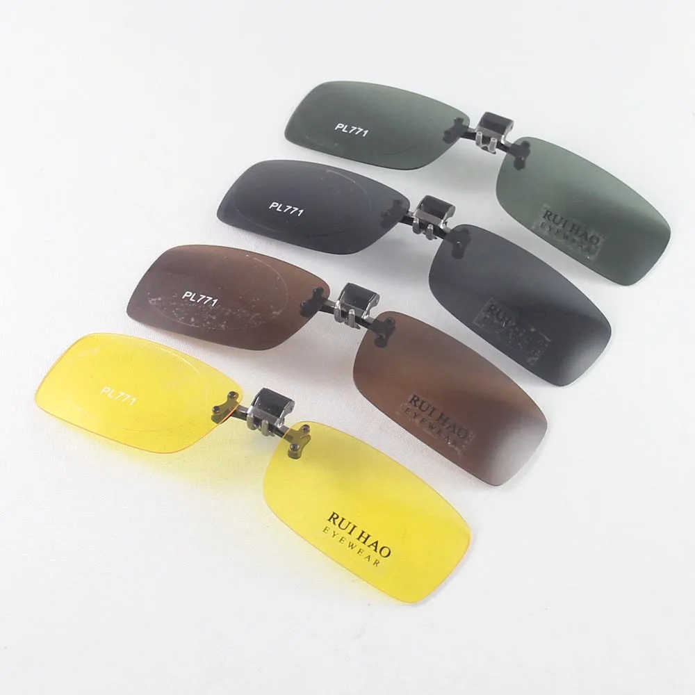 Sunglasses Clip on Polarized Sun Glasses Driving Eyeglasses Clip 4