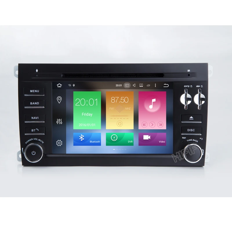 Perfect Android 8.0 Ocat Core 7 inch Car DVD player For Porsche Cayenne 2003 2004 2005 2006 2007 2008 2009 2010 car Radio GPS Navigation 1