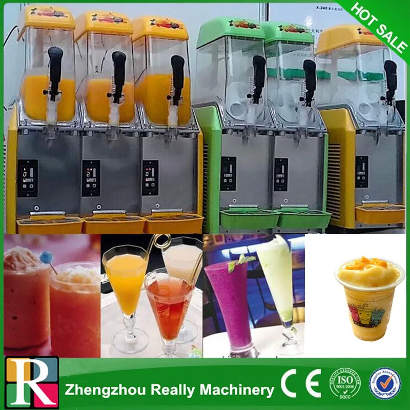 

Commercial 3 Tank Frozen Drink Slush Slushy Making Machine Smoothie Maker