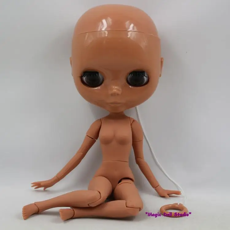 [NBL016] Бесплатная доставка кукла телесного цвета # Bald голова с BJD тело черная кожа