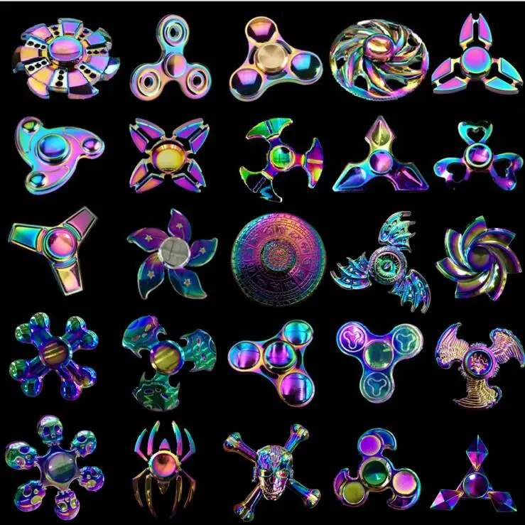 ヾ(^ ^)ﾉFidget Spinner Rainbow Flower ᗛ Dragon Dragon Eye Skull Wheel