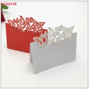 

100pcs Laser Cut Birthday Wedding Party Supplies Card Wedding Party Table Name Place Cards Seats butterfly Table card 7ZZ07
