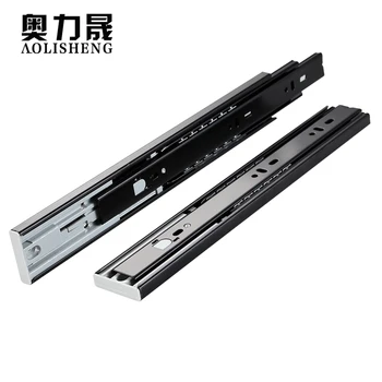 

Three Section Rebound Type Drawer Slides Rail Cabinet Telescopic Ball Bearing 45mm Width