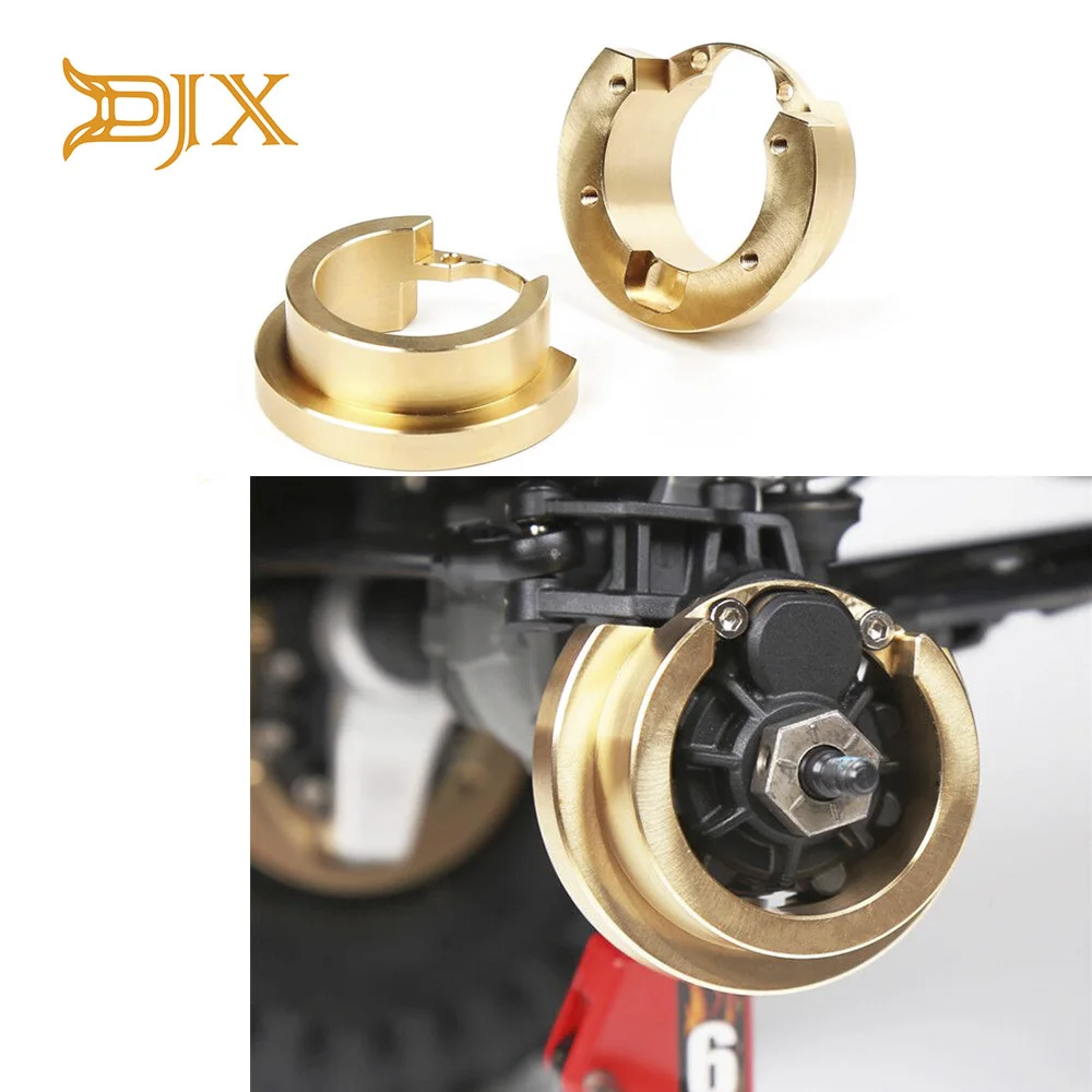 DJX 2 шт латунный противовес баланса для 1/10 RC Гусеничный автомобиль Traxxas TRX4|Детали и