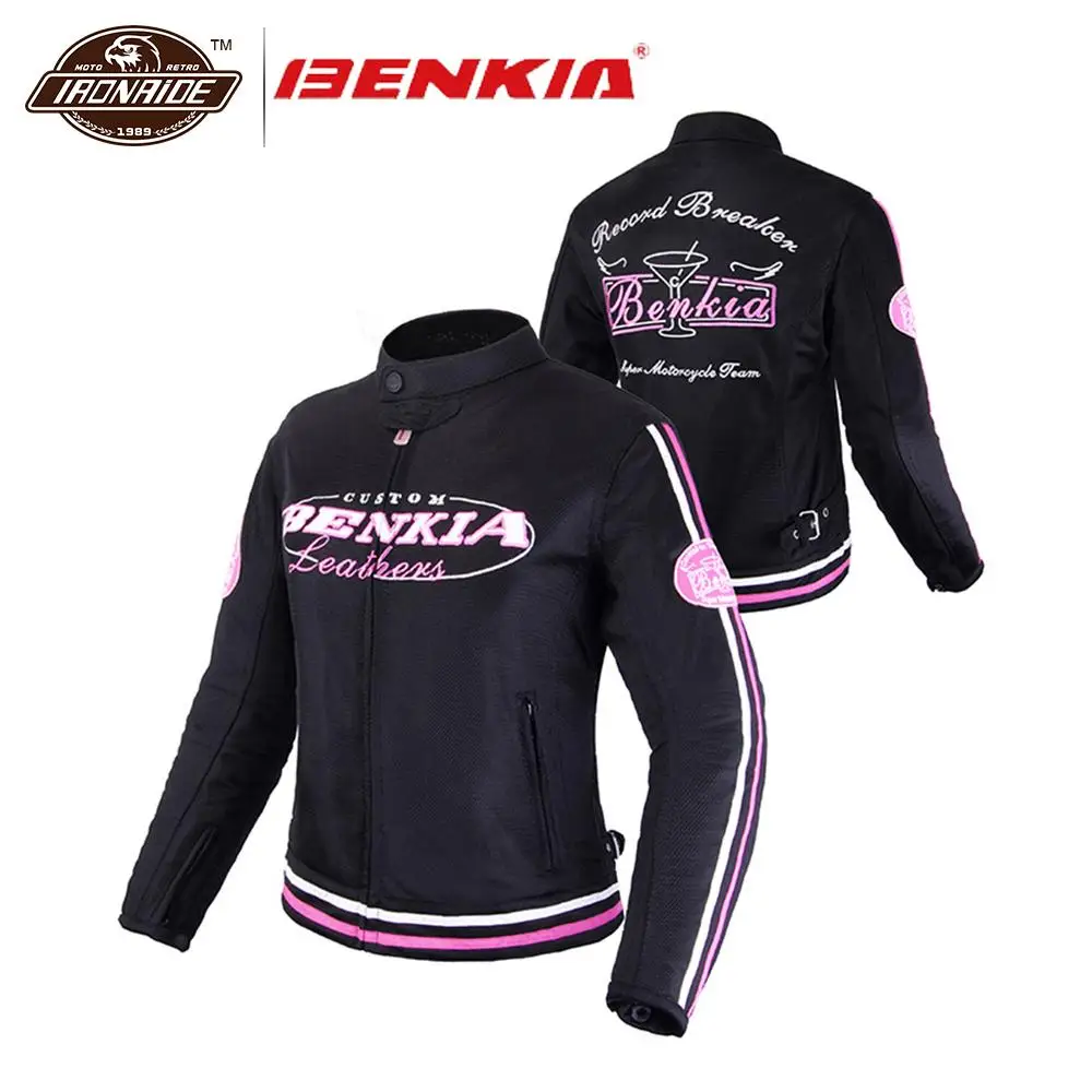 

BENKIA Women Motorcycle Jacket Breathable Jacket Motorcycle Mesh Protective Gear Moto jacket Clothing for Racing Riding