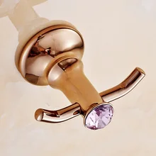 Роскошный Розовый кристалл/алмаз халат молния Antique Rose Gold крюк clother/крючок Аксессуары для ванной комнаты продукты