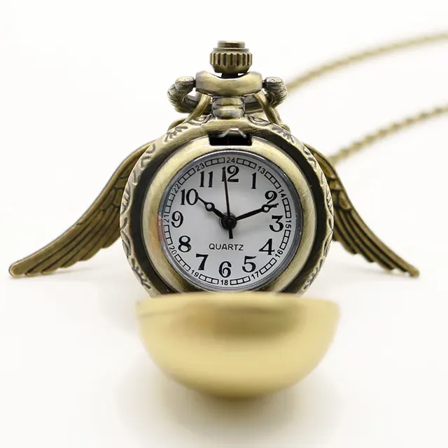 Freel Shipping Golden Snitch Pocket Watch Ball With Wings Fob Watch Christmas Ne Freel Shipping Golden Snitch Pocket Watch Ball With Wings Fob Watch Christmas Ne