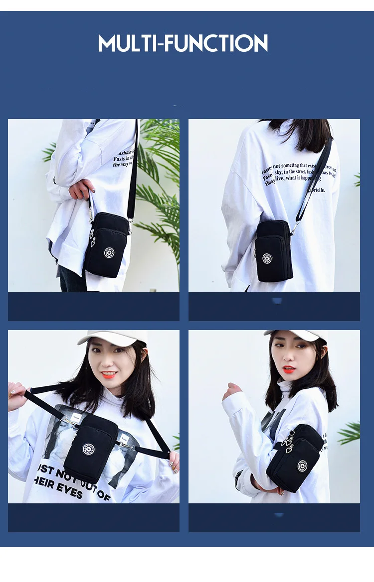 Универсальная модная сумка для телефона Missbuy для samsung/iPhone/huawei/htc/LG, чехол-кошелек, чехол на плечо, карман для телефона