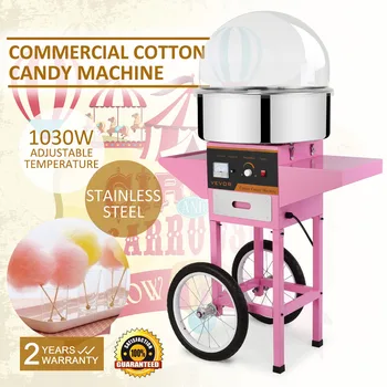 

Commercial Cotton Candy Machine Electric 1030W Floss Maker Party Carnival[Cotton Candy Machine Cover