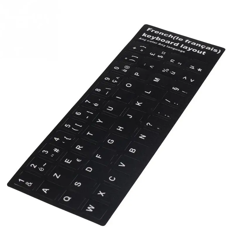 

1pc Black French Keyboard Layout Stickers Cover Protector For Universal Laptop/computer Keyboard