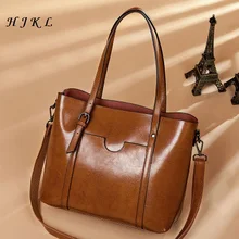 Geninus кожаная сумочка Простой Ретро сумка большая емкость сумка