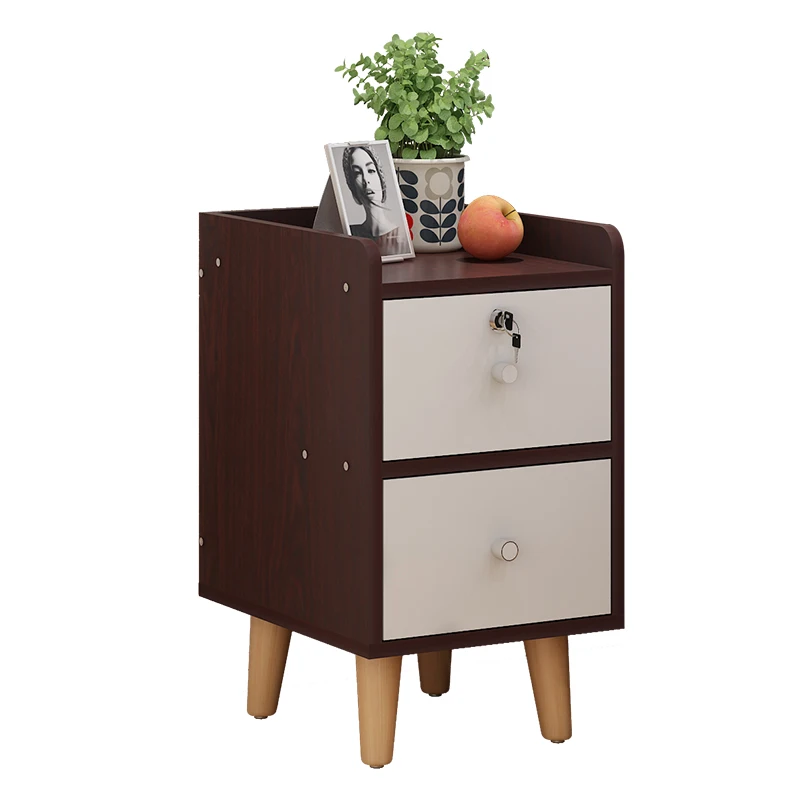 Louis Fashion Nightstands Bedside Cabinets Solid Wood Legs Nordic Minimalist Modern Multifunctional Storage Cabinet Simple