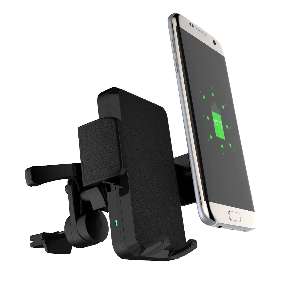 

Car Mount Qi Wireless Charger For iPhone X 8 Plus Chargre Wireless Charging Pad Car Holder Stand For Samsung S8