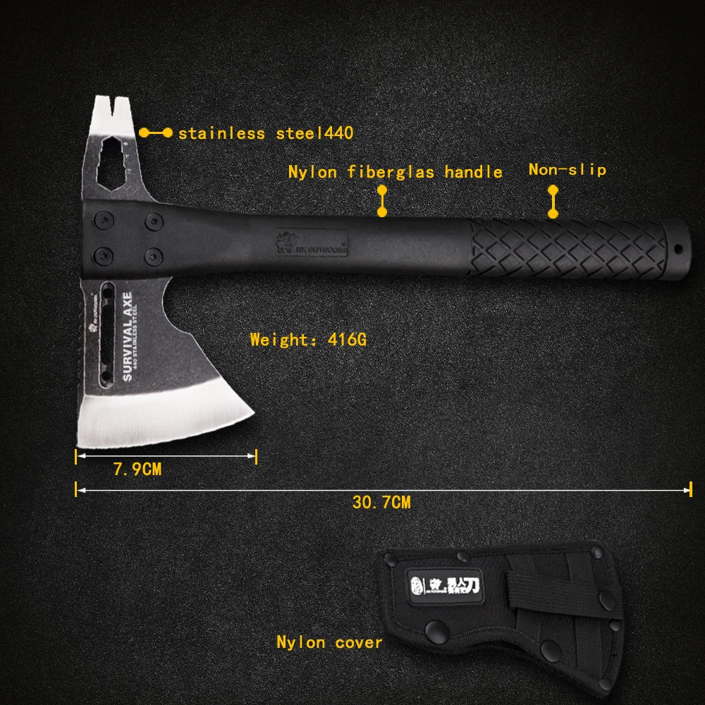 King Sea Tactical Axe Tomahawk Army Outdoor Hunting Camping Survival Machete Axes Hand Tools Fire Axe Hatchet tactical axe