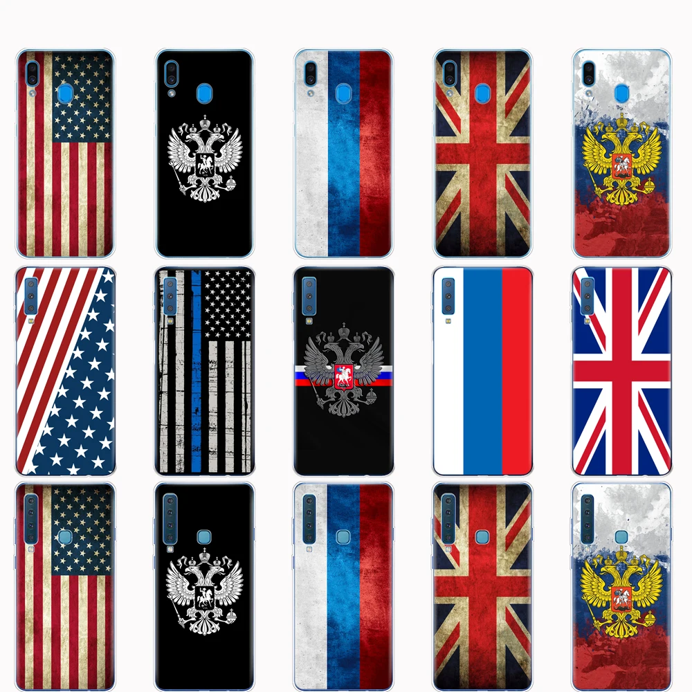 Case For Samsung A50 Case For Galaxy A50 A60 A10 A30 A40 A70 A 50 2019 A9 A7 2018 Russian American British flag national emblem Case For Samsung A50 Case For Galaxy A50 A60 A10 A30 A40 A70 A 50 2019 A9 A7 2018 Russian American British flag national emblem