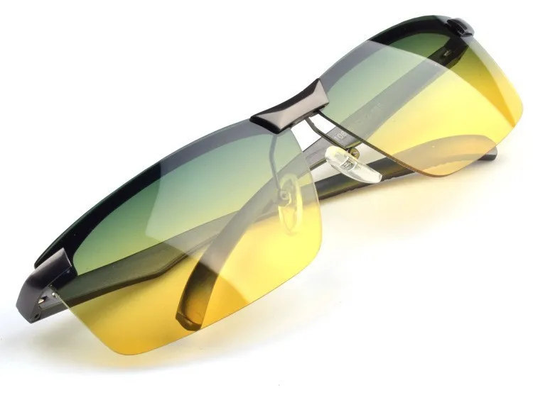 Сплав антибликовые анти дальнего света фары день и ночь водительские мужские и женские поляризованные солнцезащитные очки UV400 поляризованные солнцезащитные очки