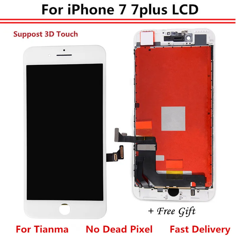 Сенсорный дигитайзер в сборе для iPhone 7 Plus экран ААА замены iphone P с комплектом