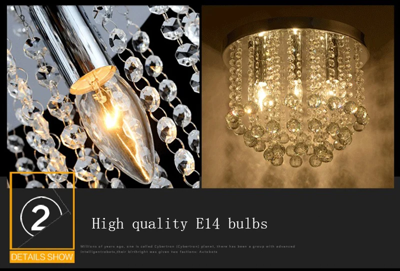Led de Cristal Sala Estar Lâmpada Moderna Simples Varanda Entrada 14 Led de cristal sala estar lâmpada moderna simples varanda entrada