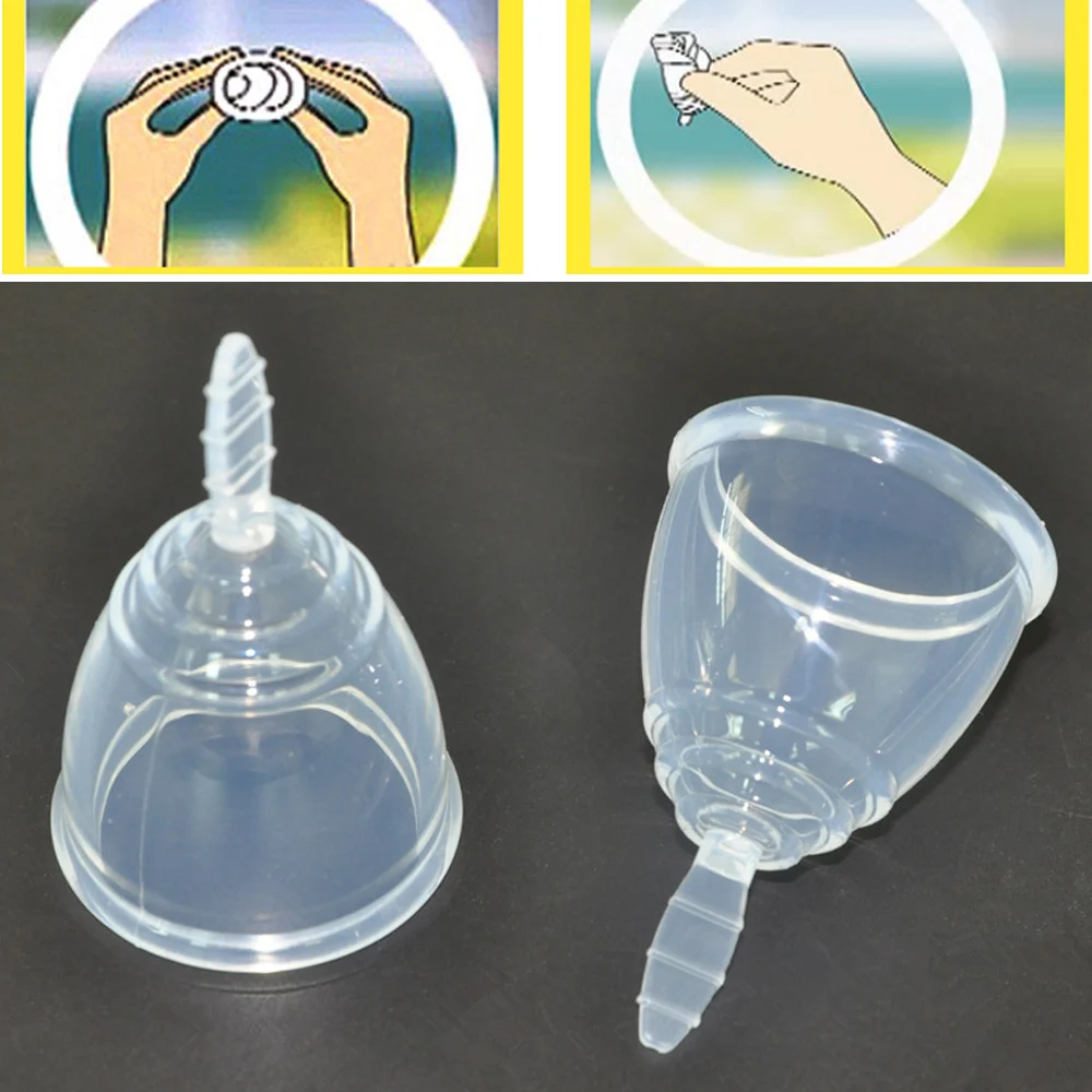 

HealthSweet 5pcs/lot Feminine Hygiene Product Lady Size S Small Menstrual Cup Women Care Beauty Cups Medical Grade Silicone