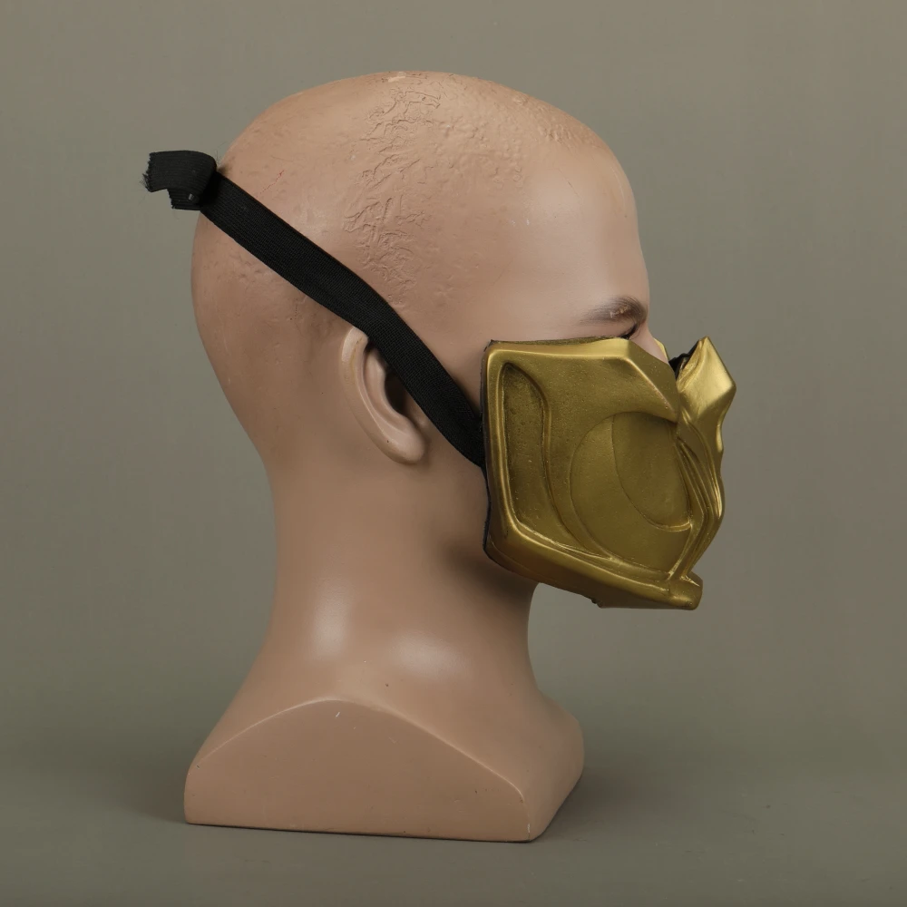 Новинка 2019 маска Mortal Kombat X Scorpion Hanzo Hasashi из сандалового дерева полумаска ПВХ