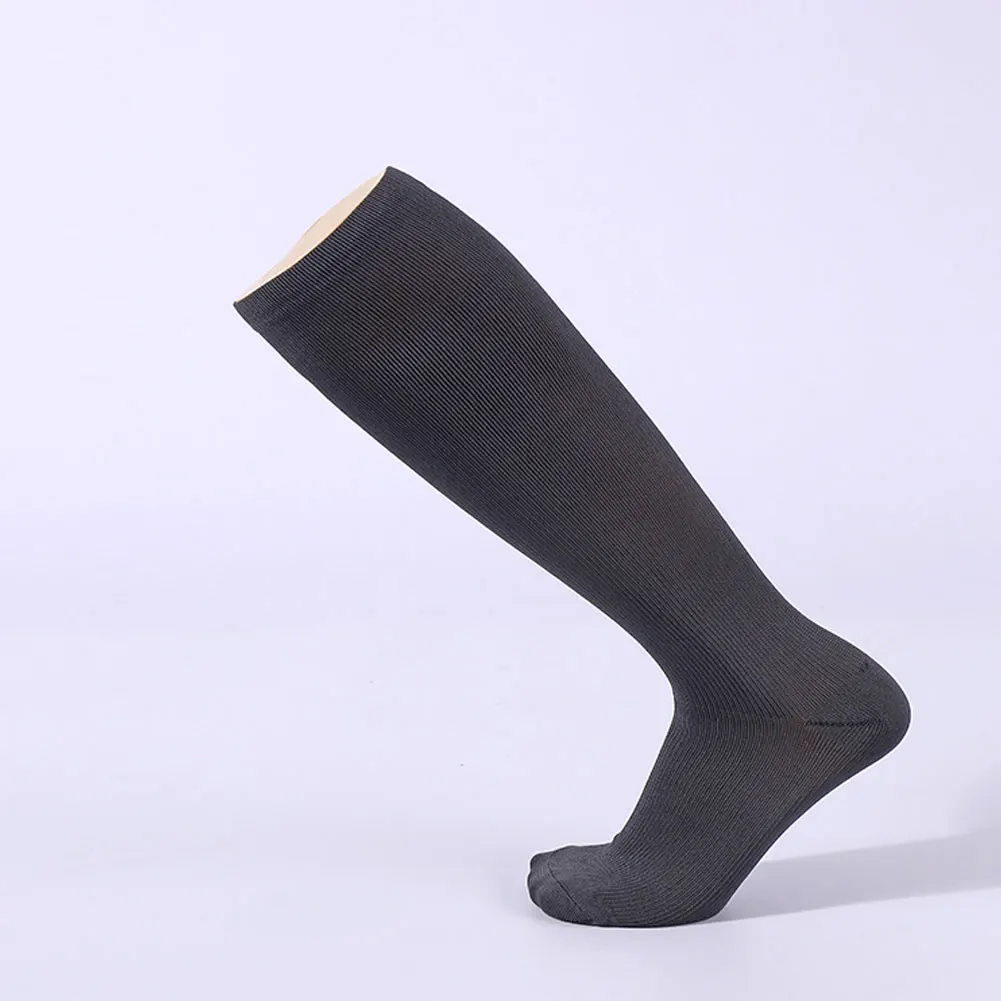 

1pc Unisex High Tube Knee High Socks High Elastic Nylon Graduated Compression Socks for Painful Relieve