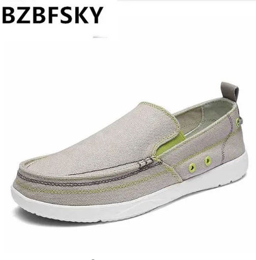 

BZBFSKYCanvas Shoes Men, Ultralight Breathable Casual Men Shoes ,Spring Summer Comfortable Loafers Lazy Driving Flats Men Shoes