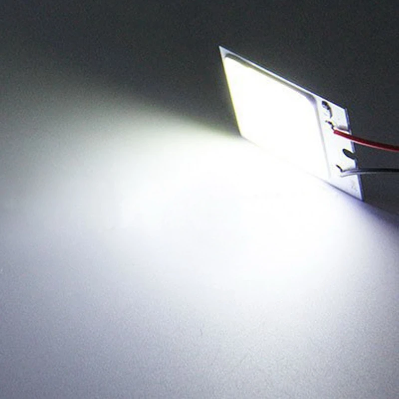 12V автомобильный светодиодный светильник COB 48 SMD авто чтение купол гирлянда лампа