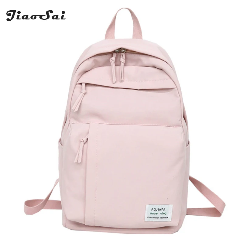 

2018 Women Waterproof Nylon Backpacks Preppy Style Schoolbag For Teenager Girls Travel Rucksack Laptop Bagpack Mochila Sac A Dos