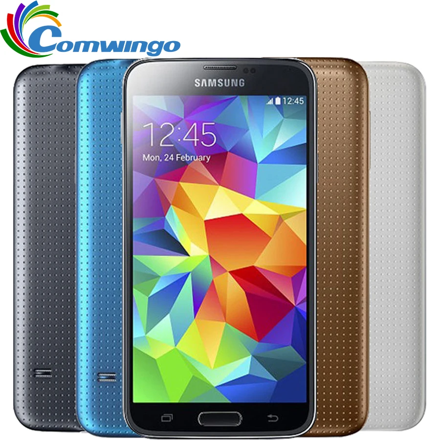 Unlocked Samsung Galaxy S5 i9600 LTE WCDMA 2GB RAM 16GB ROM G900F 16MP Camera Quad