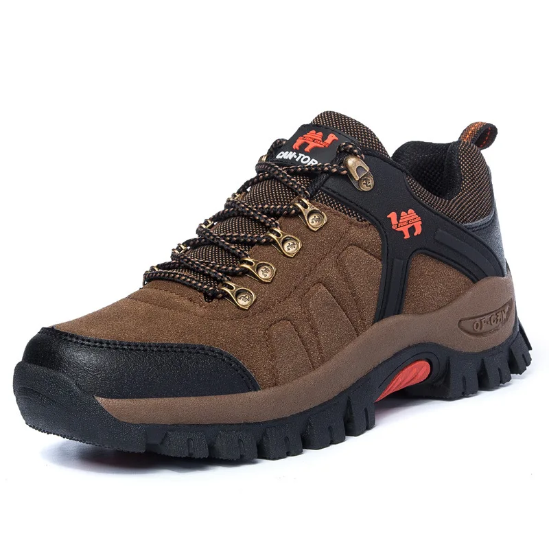 Мужская и женская походная обувь для прогулок и бега, треккинговые ботинки для альпинизма, спортивные мужские водонепроницаемые кроссовки, спортивные Нескользящие - Цвет: 8808 Brown