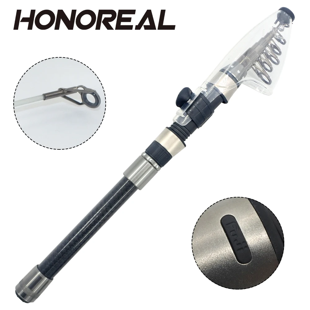

HONOREAL High Carbon Fuji Reel Seat Bolognese Sea Mini Spinning Telescopic Fishing Rod