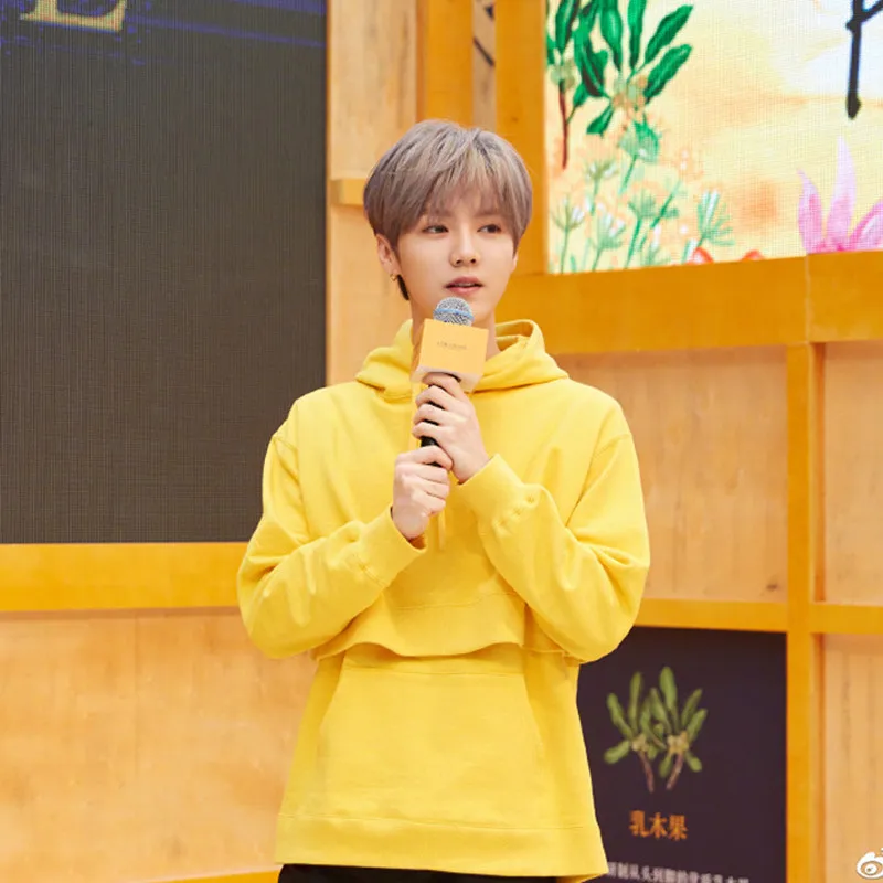 

WXCTEAM Luhan Hoodie Upper Garment Autumn Women k-pop LU HAN Outwear Hooded Sweatshirts ins Same Style Hoodie Jumper