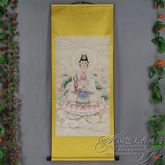 

Exquisite Chinese Antique collection Guanyin painting
