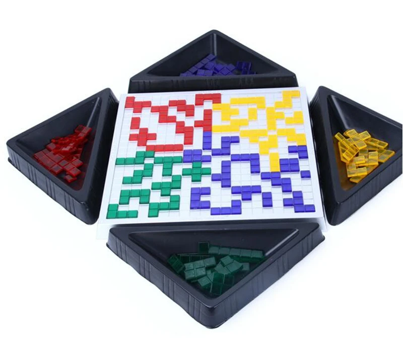 Настольная игра Blokus, развивающие игрушки, 484 квадратов, легко играть для детей, русская коробка серии, игры в помещении