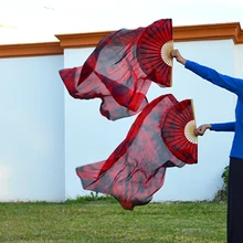 Женский Высокое качество китайский шелк покрывал Танцы поклонников пара Поклонники танца живота дешевые горячая Распродажа yefilements