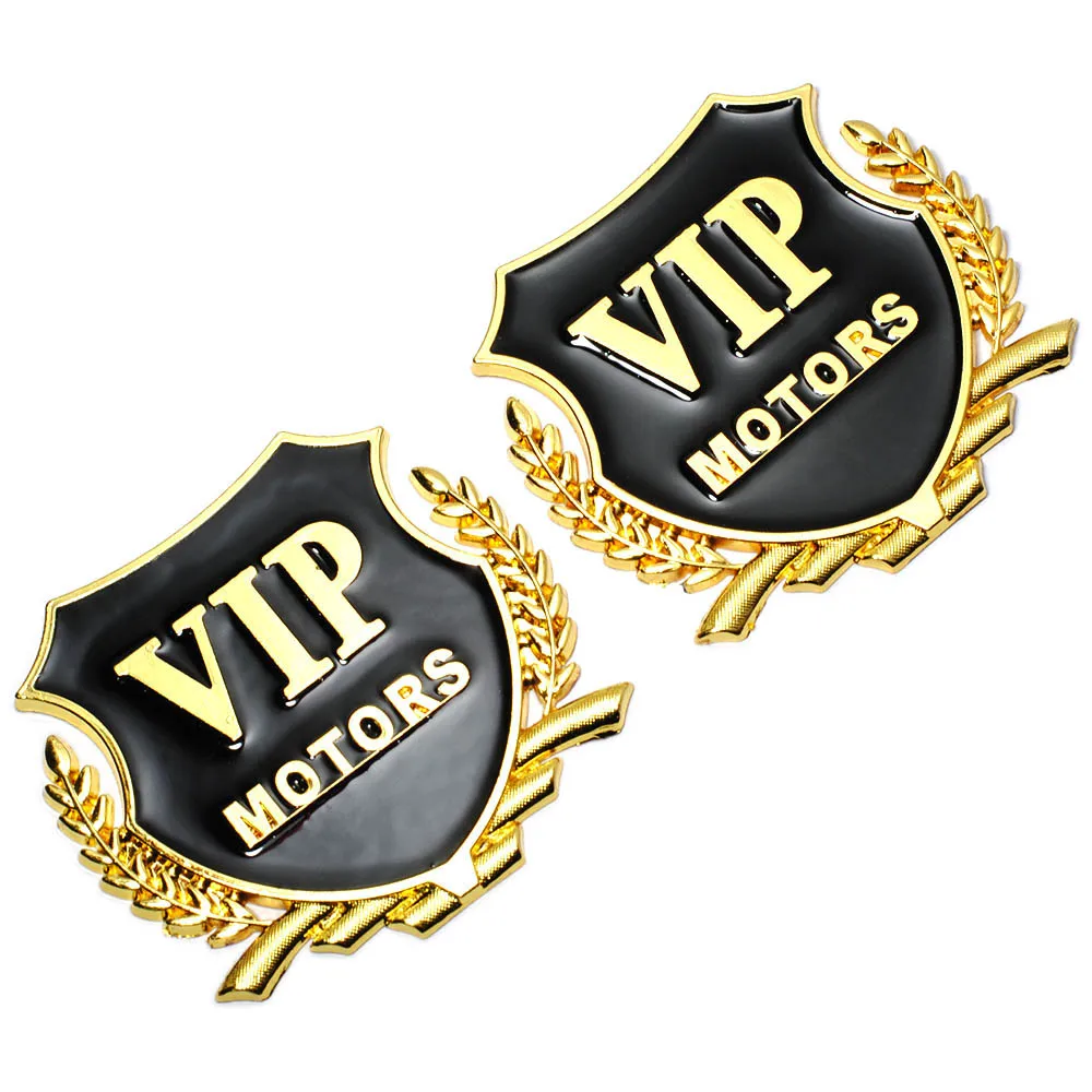 Стайлинга автомобилей 3D металлический знак Стикеры VIP MOTORS эмблемы мото наклейки