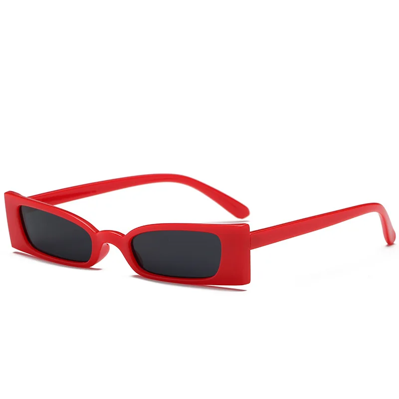 Oulylan, кошачий глаз, солнцезащитные очки для женщин, модные, винтажные, брендовые, дизайнерские, маленькие, солнцезащитные очки для девушек, Ретро стиль, красные, леопардовые, оттенки, мужские очки - Цвет линз: Red Black