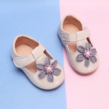 

Baby Leather Shoes Girl Newborn PU Shoes 2018 Baby Moccasins Soft Sole Princess Shoes