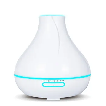 

KEBEIER 400ml flat top drip humidifier white essential oil aroma diffuser 7 color LED option aromatherapy bedroom use